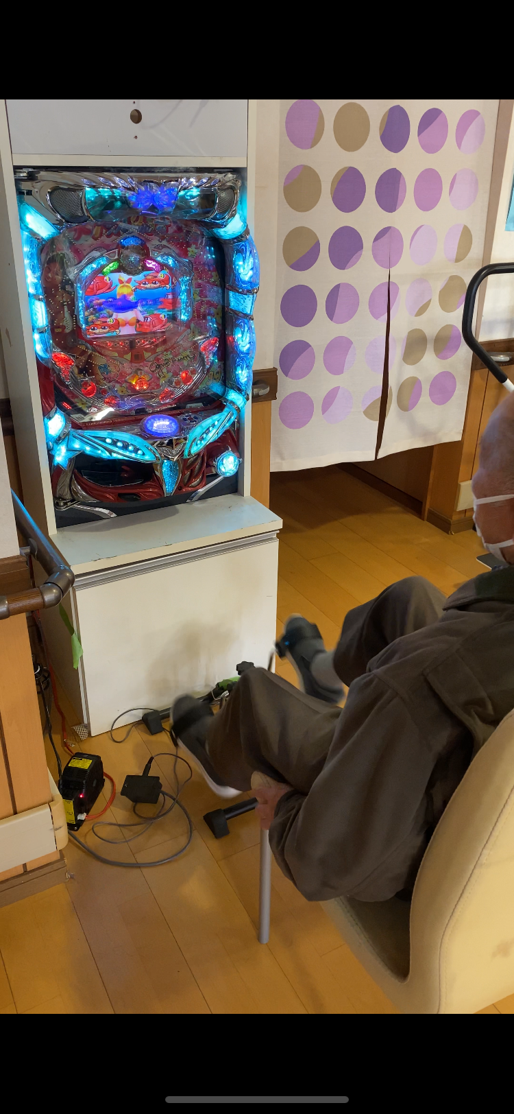 パチンコの仕組みを活用した機能訓練のイメージ図